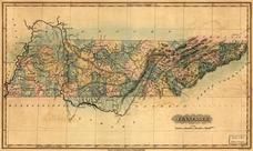Tennessee 1825 State Map